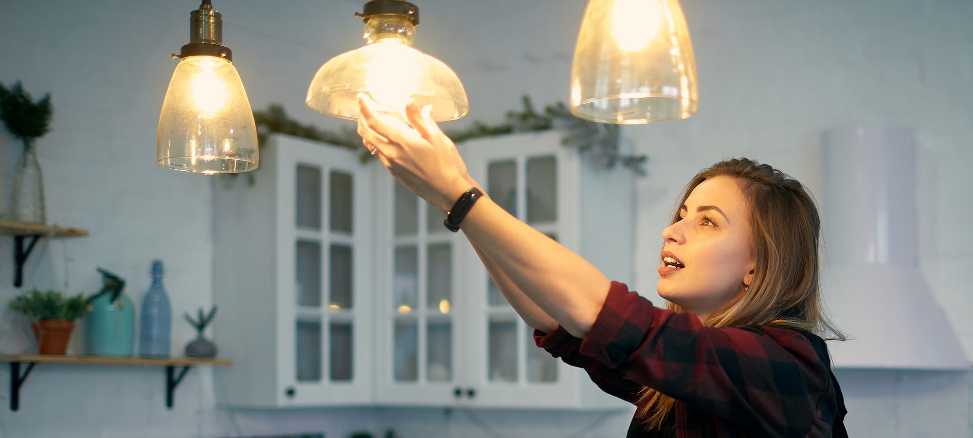 changing light bulbs