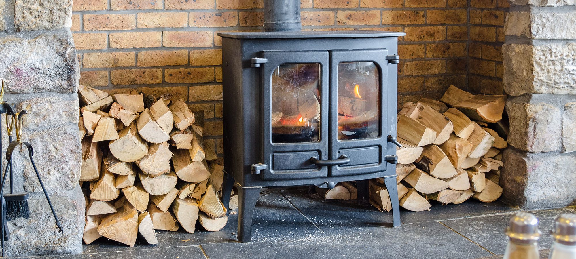 wood burning stove
